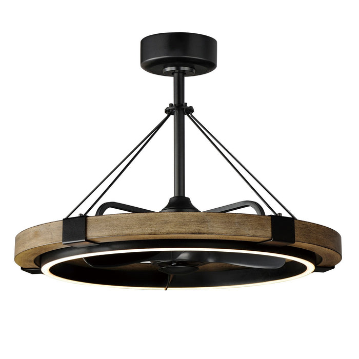 Maxim 61011DWBK LED Fandelight, Driftwood / Black