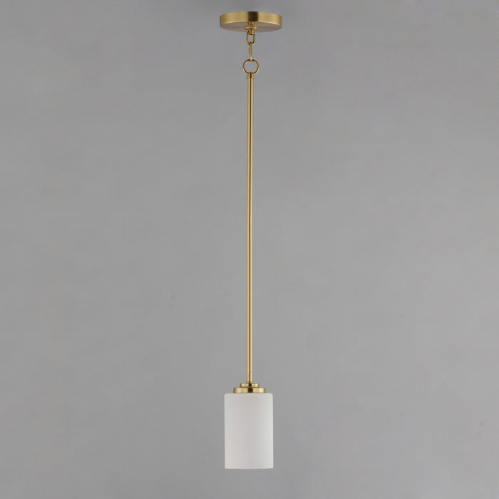 Maxim 90030SWSBR One Light Mini Pendant, Satin Brass