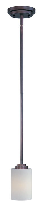 Maxim 90030SWSBR One Light Mini Pendant, Satin Brass