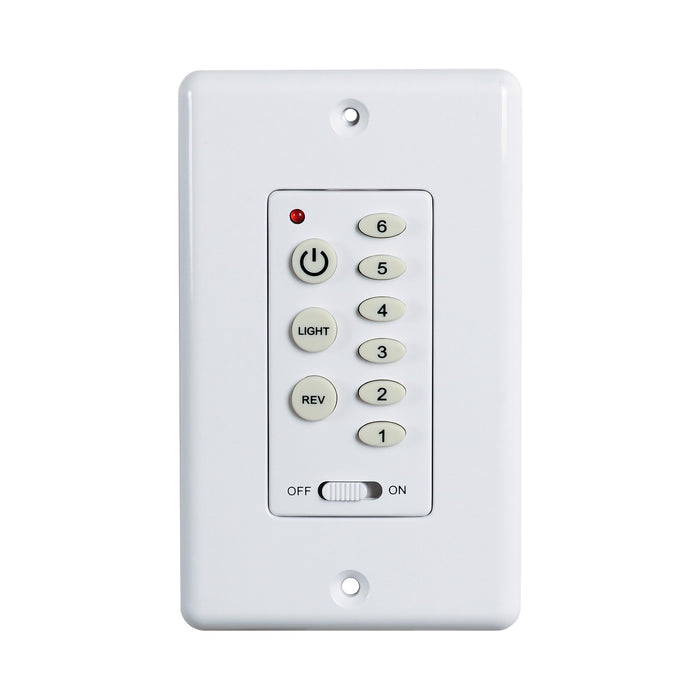Maxim FCT88816WT DC Wall Control Light and Fan Control (Reverse), White