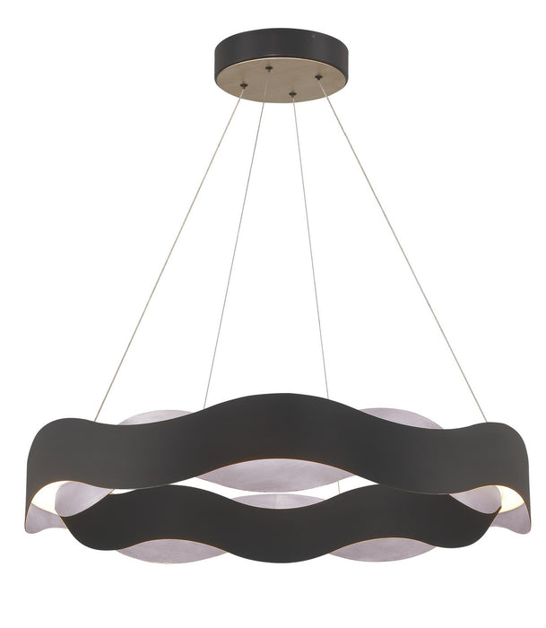 Eurofase 31384-021 LED Chandelier, Silver-Black