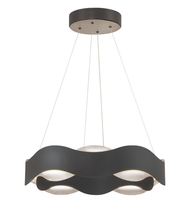 Eurofase 31783-024 LED Chandelier, Silver-Black