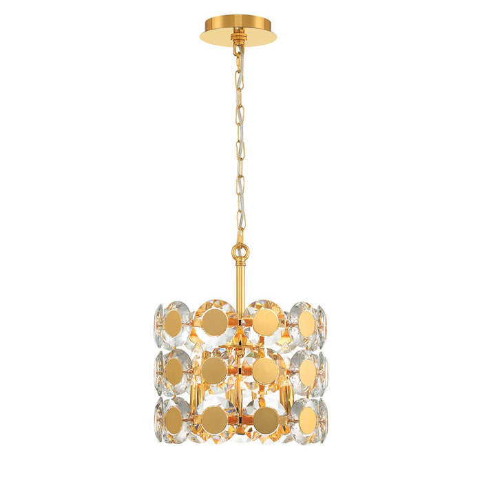 Eurofase 44284-029 Three Light Pendant, Gold