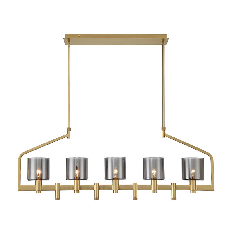 Eurofase 45652-011 Five Light Chandelier, Gold