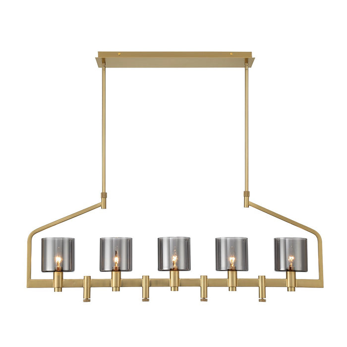 Eurofase 45652-011 Five Light Chandelier, Gold