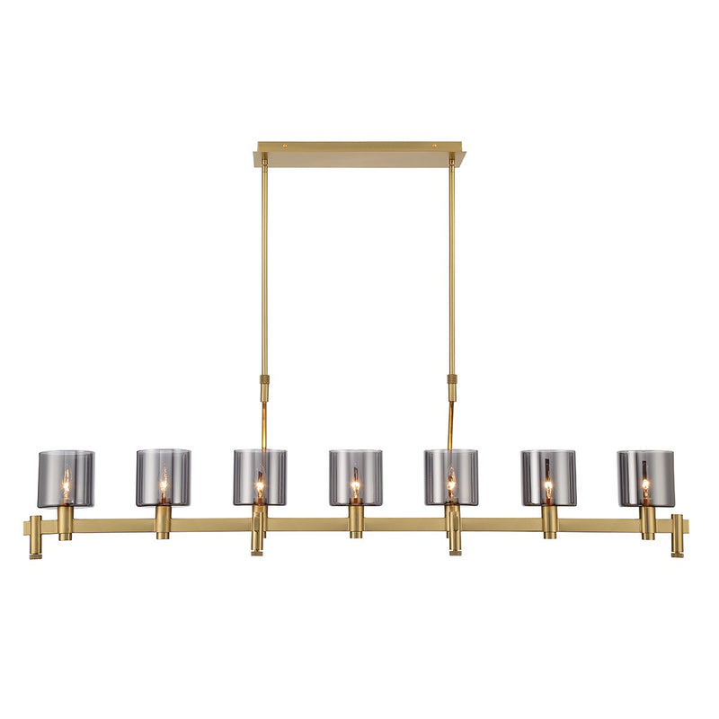 Eurofase 45653-018 Seven Light Chandelier, Gold