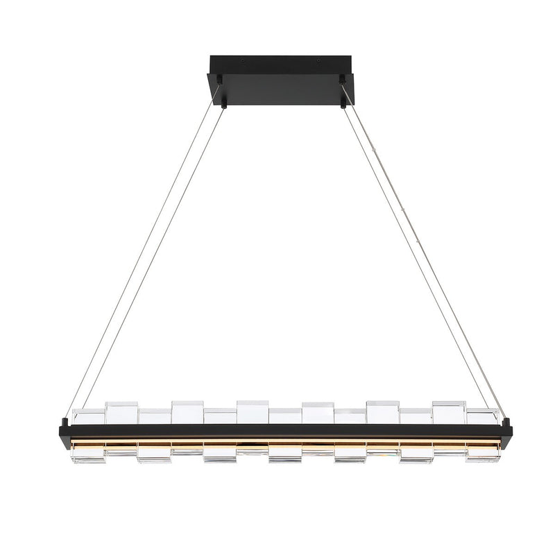 Eurofase 45717-017 LED Island Chandelier, Black