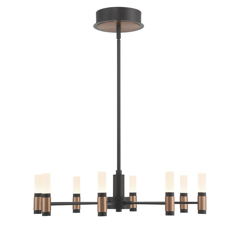 Eurofase 46352-019 LED Chandelier, Brass-Black
