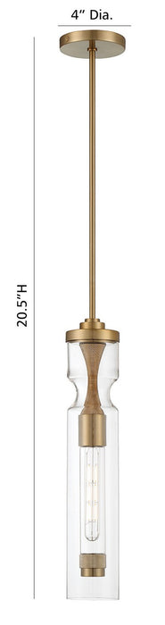 Eurofase 46430-021 One Light Pendant, Satin Nickel
