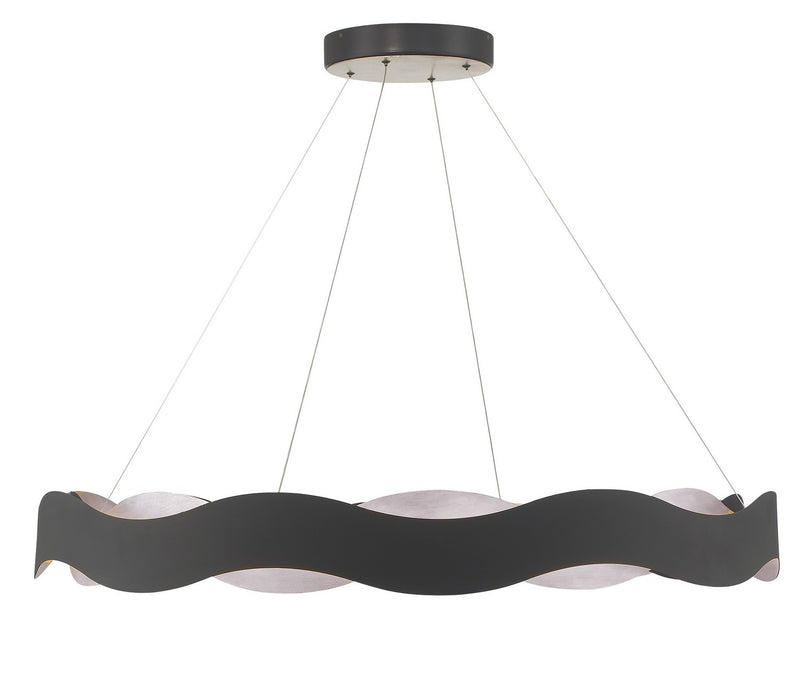 Eurofase 46462-022 LED Chandelier, Silver-Black