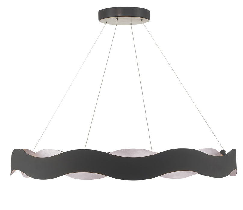 Eurofase 46462-022 LED Chandelier, Silver-Black