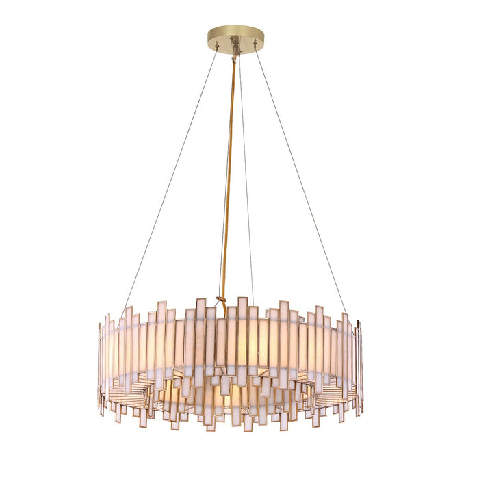 Eurofase 46466-013 Eight Light Chandelier, Brass