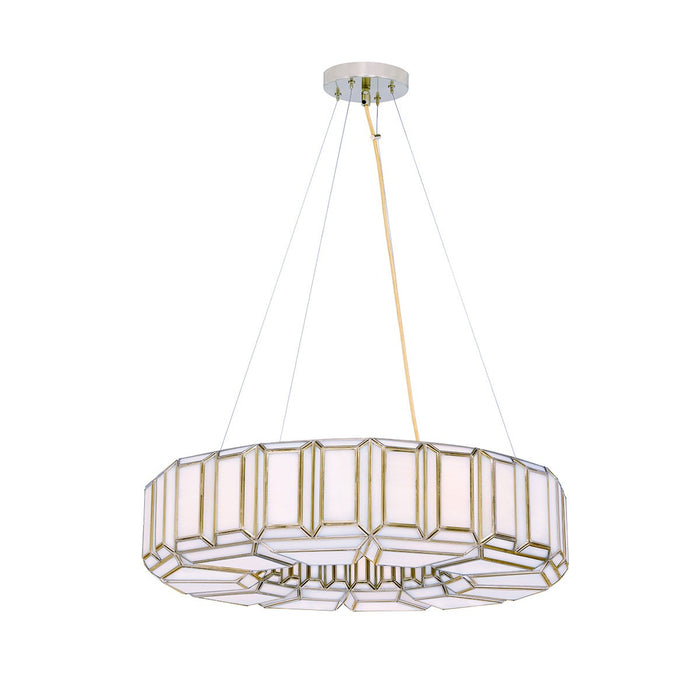 Eurofase 46468-017 Eight Light Chandelier, Brass