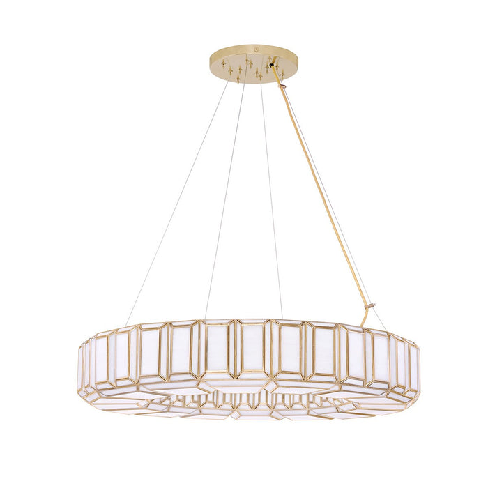 Eurofase 46469-014 12 Light Chandelier, Brass