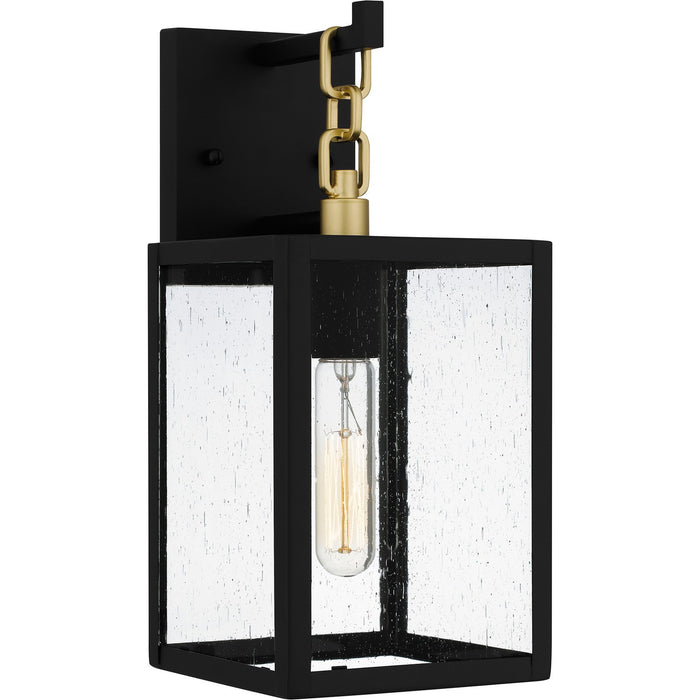 Quoizel ANC8406MBK One Light Outdoor Wall Mount, Matte Black
