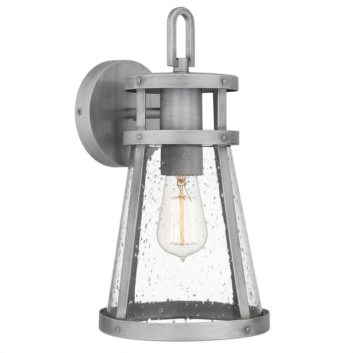 Quoizel BAB8408ABA One Light Outdoor Wall Mount, Antique Brushed Aluminum