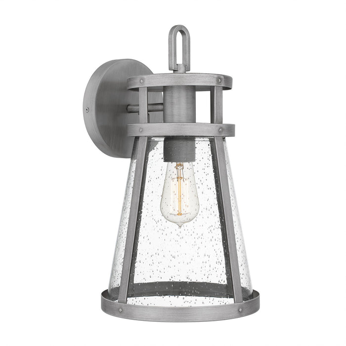 Quoizel BAB8409ABA One Light Outdoor Wall Mount, Antique Brushed Aluminum