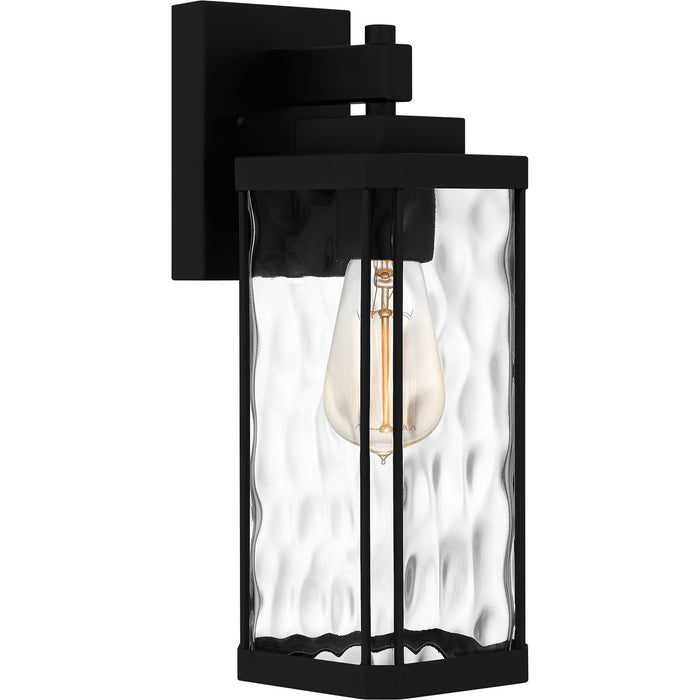 Quoizel BCR8405MBK One Light Outdoor Wall Mount, Matte Black