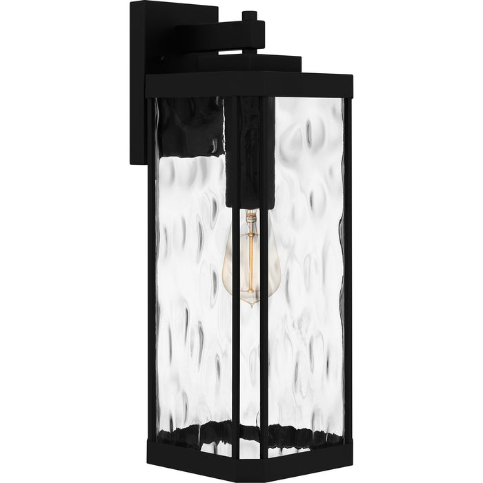 Quoizel BCR8407MBK One Light Outdoor Wall Mount, Matte Black