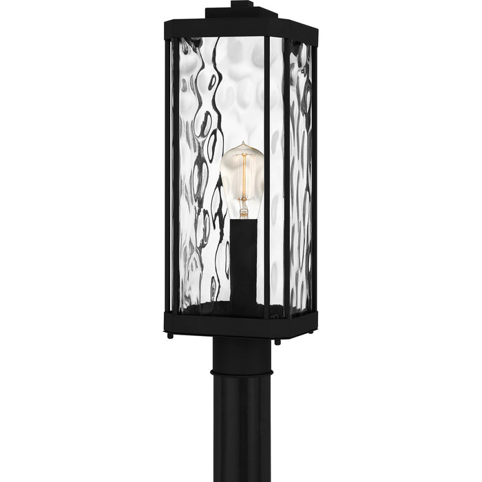 Quoizel BCR9007MBK One Light Outdoor Post Mount, Matte Black