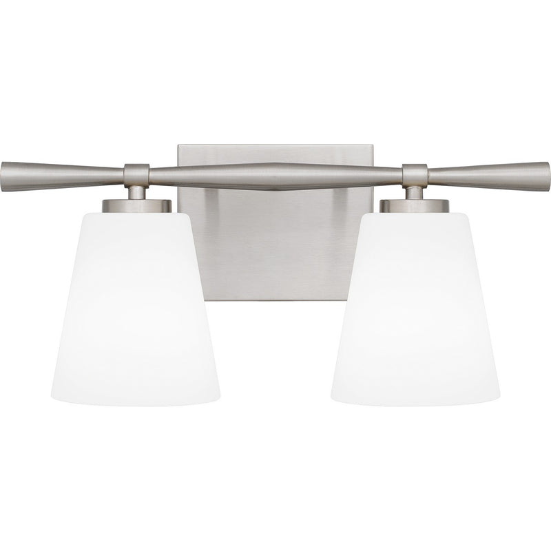 Quoizel BID8616BN Two Light Bath, Brushed Nickel