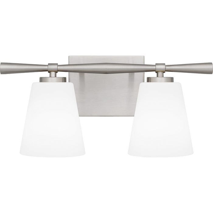 Quoizel BID8616BN Two Light Bath, Brushed Nickel