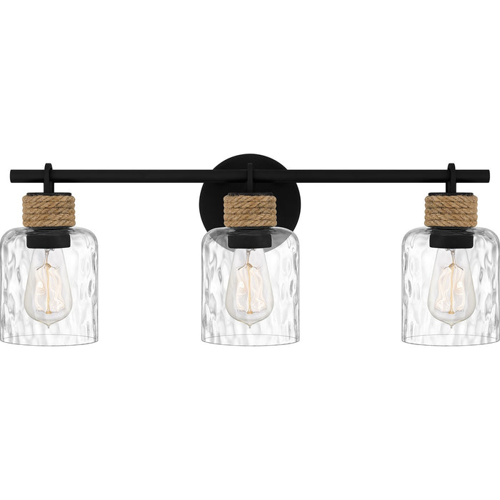 Quoizel BTC8624MBK Three Light Bath, Matte Black