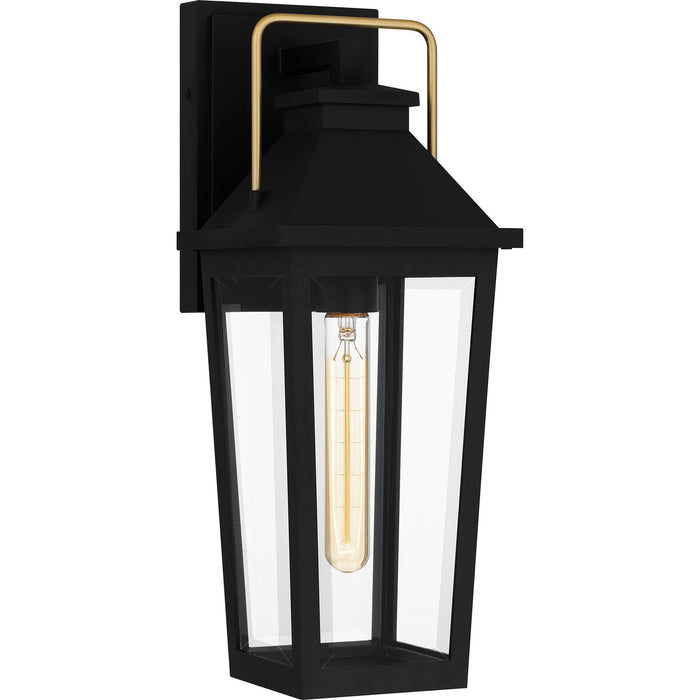 Quoizel BUK8406MBK One Light Outdoor Wall Mount, Matte Black