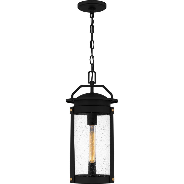 Quoizel CLI1909EK One Light Outdoor Hanging Lantern, Earth Black