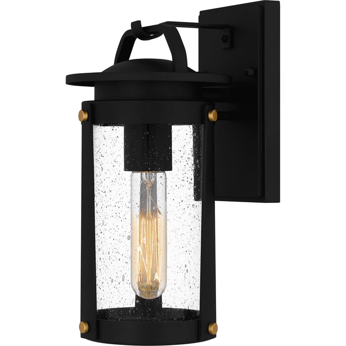 Quoizel CLI8406EK One Light Outdoor Wall Mount, Earth Black
