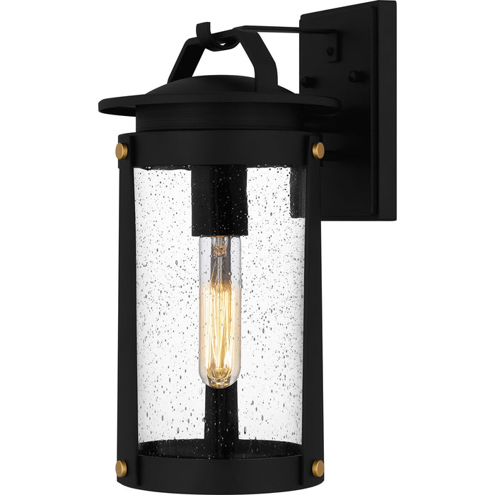 Quoizel CLI8407EK One Light Outdoor Wall Mount, Earth Black