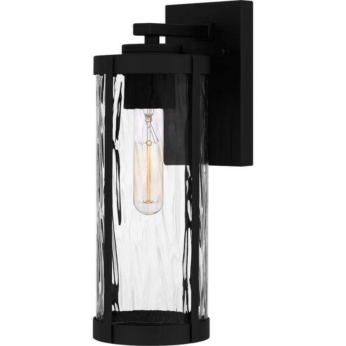 Quoizel CLP8405MBK One Light Outdoor Wall Mount, Matte Black