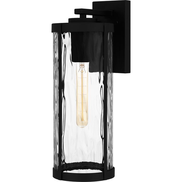 Quoizel CLP8406MBK One Light Outdoor Wall Mount, Matte Black