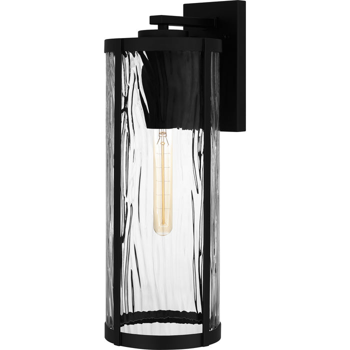 Quoizel CLP8407MBK One Light Outdoor Wall Mount, Matte Black