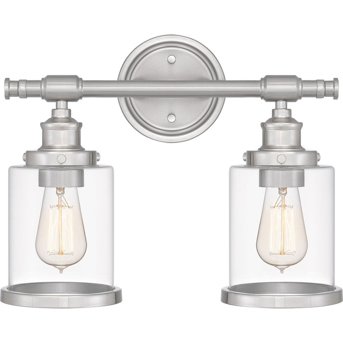 Quoizel DIX8615BN Two Light Bath, Brushed Nickel