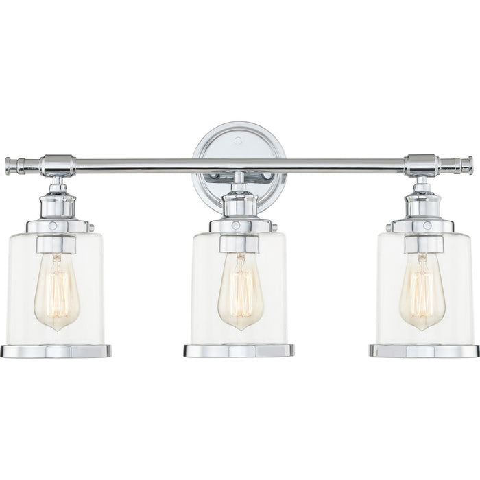 Quoizel DIX8623C Three Light Bath, Polished Chrome
