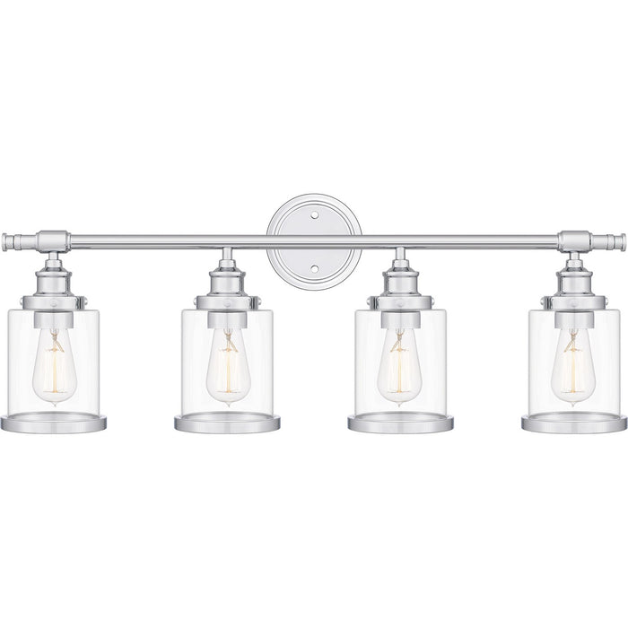Quoizel DIX8632C Four Light Bath, Polished Chrome