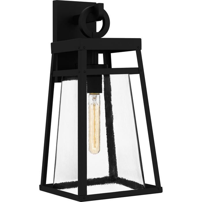 Quoizel GFY8409MBK One Light Outdoor Wall Mount, Matte Black