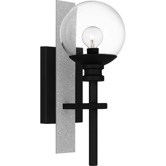 Quoizel GLS8406EK One Light Outdoor Wall Mount, Earth Black