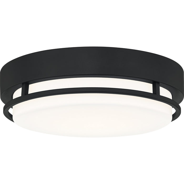 Quoizel HAL1612EK LED Flush Mount, Earth Black