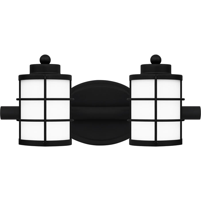 Quoizel HZT8615MBK Two Light Bath, Matte Black