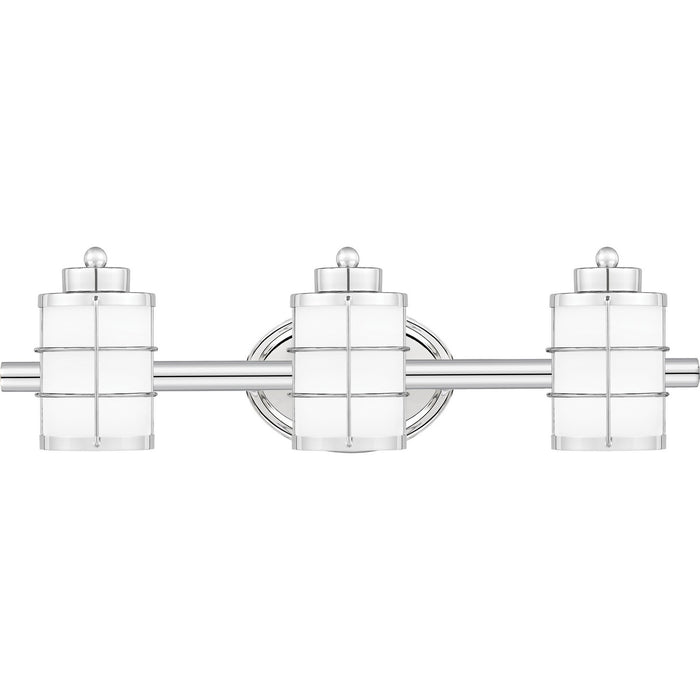 Quoizel HZT8623C Three Light Bath, Polished Chrome