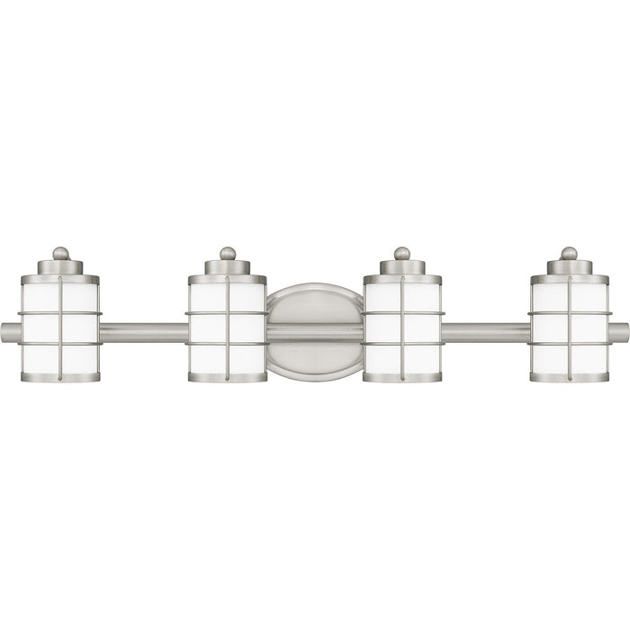 Quoizel HZT8631BN Four Light Bath, Brushed Nickel