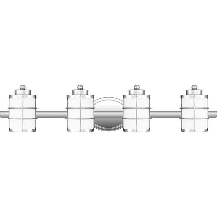 Quoizel HZT8631C Four Light Bath, Polished Chrome