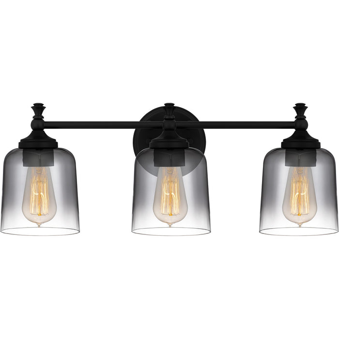 Quoizel JEN8624MBK Three Light Bath, Matte Black