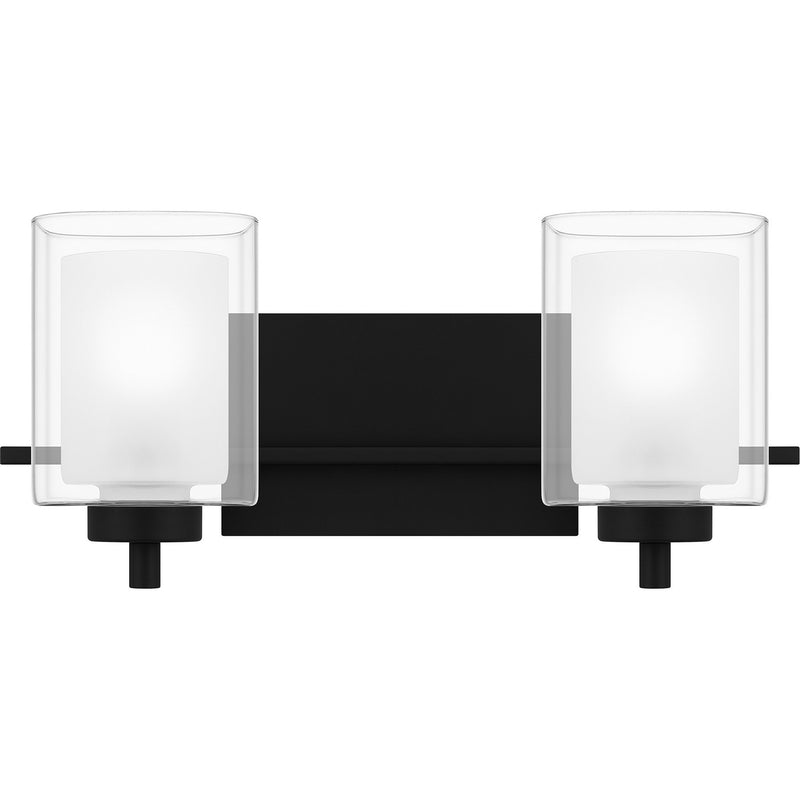 Quoizel KLT8902MBK Two Light Bath, Matte Black