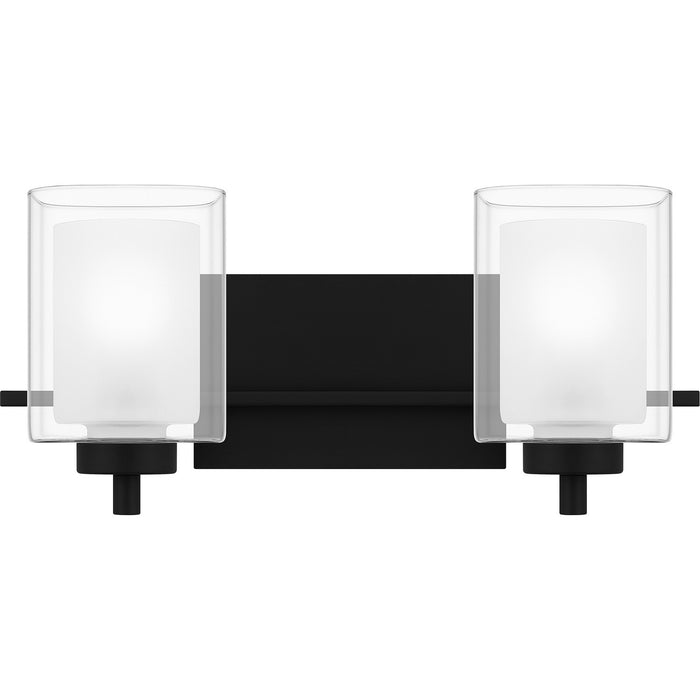 Quoizel KLT8902MBK Two Light Bath, Matte Black