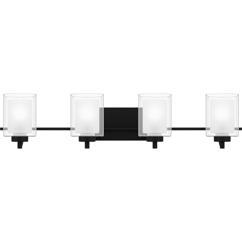 Quoizel KLT8904MBK Four Light Bath, Matte Black