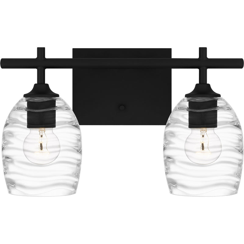 Quoizel LCY8615MBK Two Light Bath, Matte Black