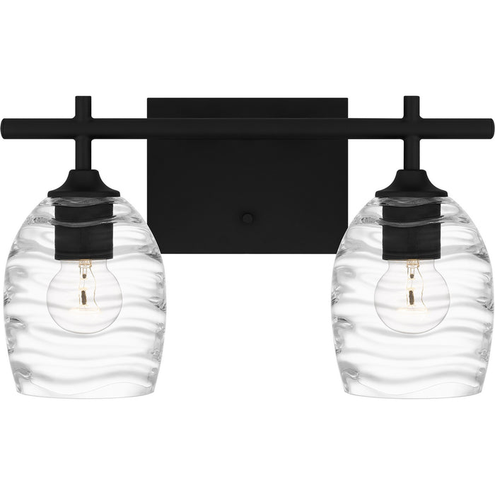 Quoizel LCY8615MBK Two Light Bath, Matte Black